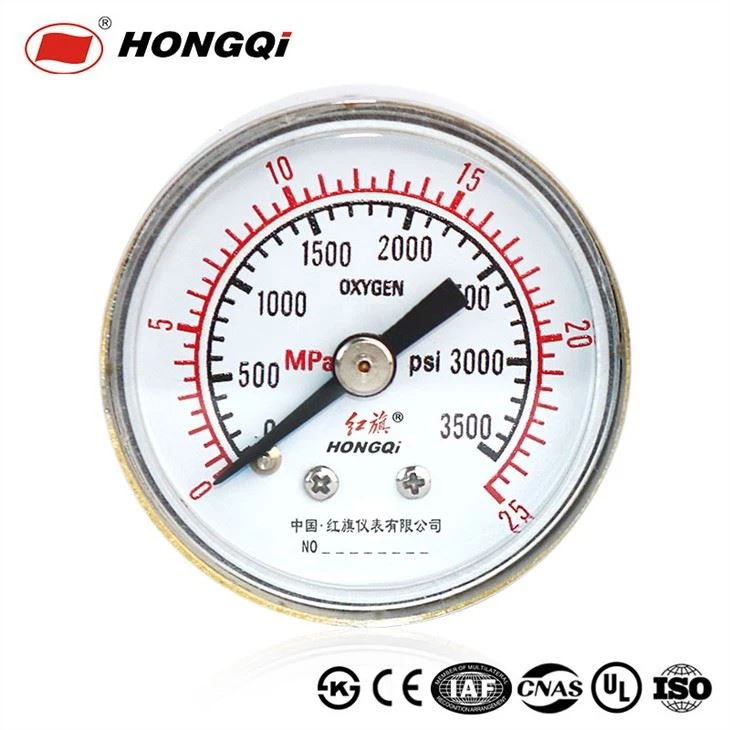 Axiale messing socket manometer