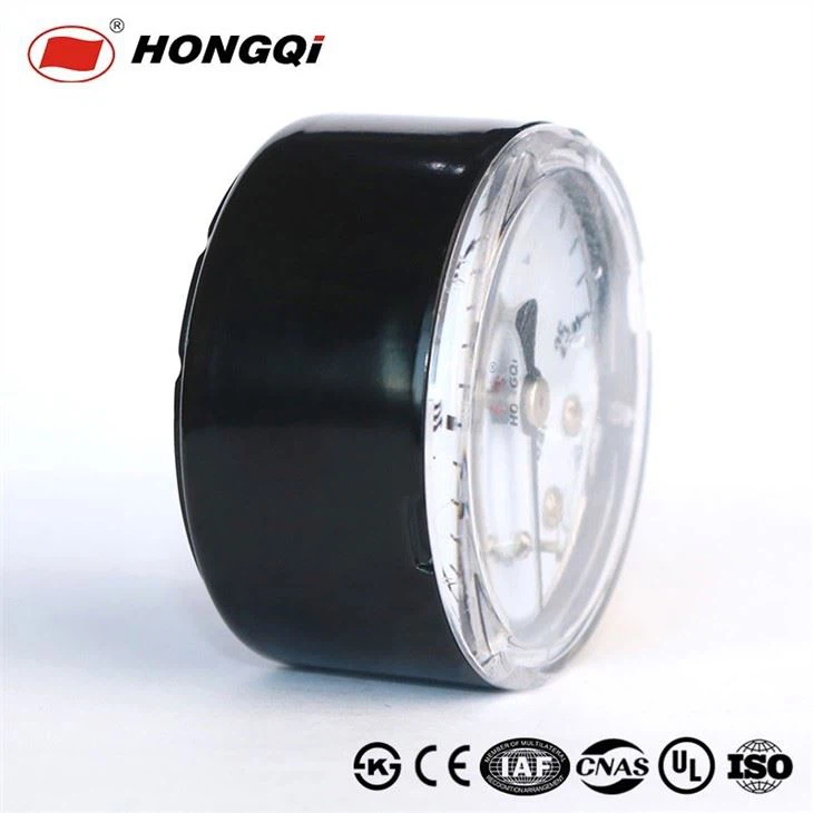 Transparent case pressure gauge at outlet1