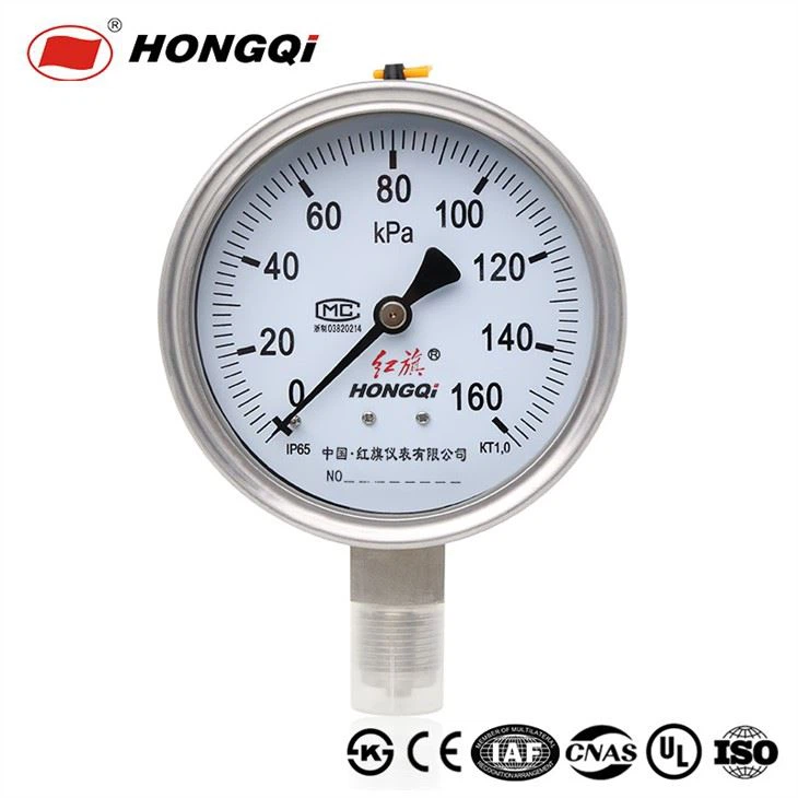 100mm volledige roestvrij staal olie gevulde manometer manometer
