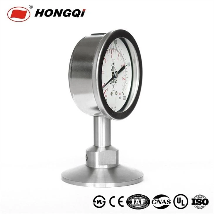 Clip Hoop Typle Hygeian Diaphragm Pressure Gauge