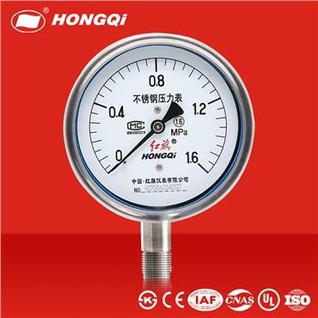 Volledige RVS Manometer Lucht Olie Water Vacuüm Manometer