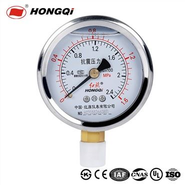 Stalen verchroomd Shakeproof manometer Nauwkeurigheidsklasse 2,5 procent